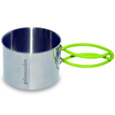 Pinguin Steel Mug - ľahký kovový hrnček s objemom pol litra s dlhými sklopnými rúčkami, vďaka ktorým ho je možné použiť nielen na pitie, ale aj na varenie | xTrek.sk