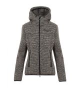 Black Hill | Merino Women Hoodie Woolie L Hnedá- melír